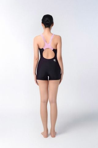  Đồ bơi nữ liền thân chuyên tập luyện Legsuit X-back Sotek™ Black-Pink 