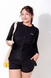  Áo bơi nữ khoá kéo tay dài Chubby Nadia 