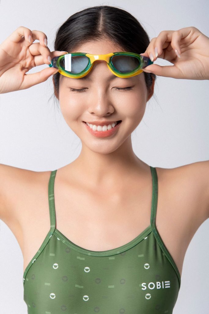 Đồ bơi nữ liền thân chuyên tập luyện Racesuit Y-Back Sotek™ Green Symbol, ảnh 9
