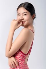 Đồ bơi nữ liền thân chuyên tập luyện Racesuit Y-Back Sotek™ Rose Pattern 7