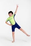  Wetsuit Marine Đồ bơi giữ nhiệt dành cho bé trai màu xanh neon 1.5mm 