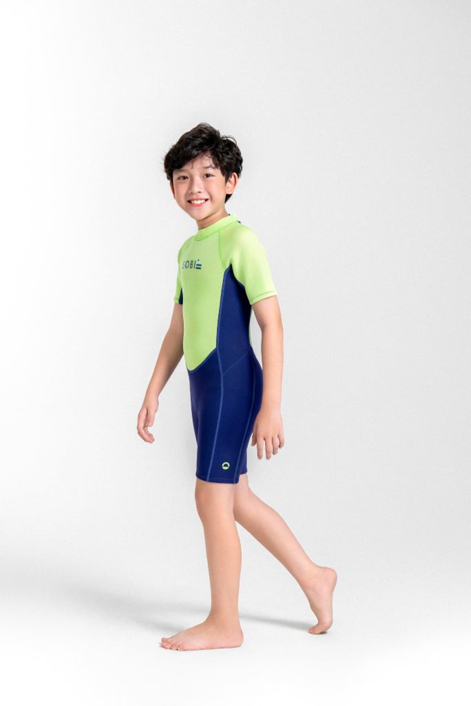 Wetsuit KID Marine Đồ bơi giữ nhiệt dành cho bé trai màu xanh neon 1.5mm — 9
