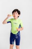  Wetsuit Marine Đồ bơi giữ nhiệt dành cho bé trai màu xanh neon 1.5mm 