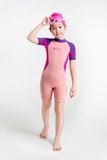  Wetsuit Soft Đồ bơi giữ nhiệt dành cho bé gái màu hồng 1.5mm 