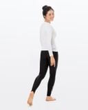  Áo bơi nữ tay dài chống nắng khoá kéo White On 