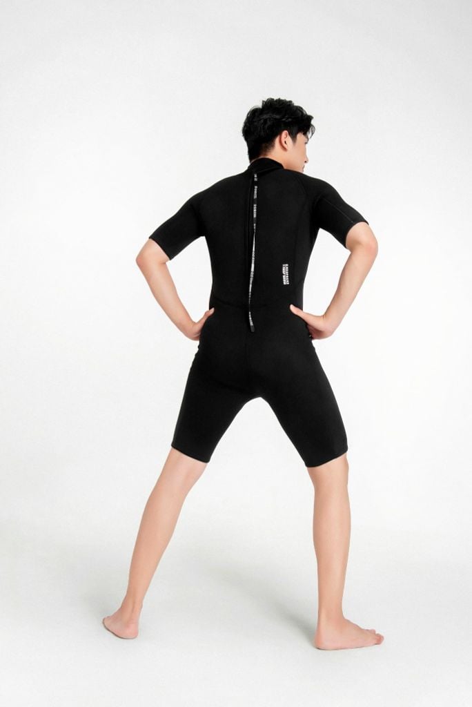 Wetsuit Tide Đồ bơi giữ nhiệt dành cho nam màu đen 1.5mm, ảnh 6