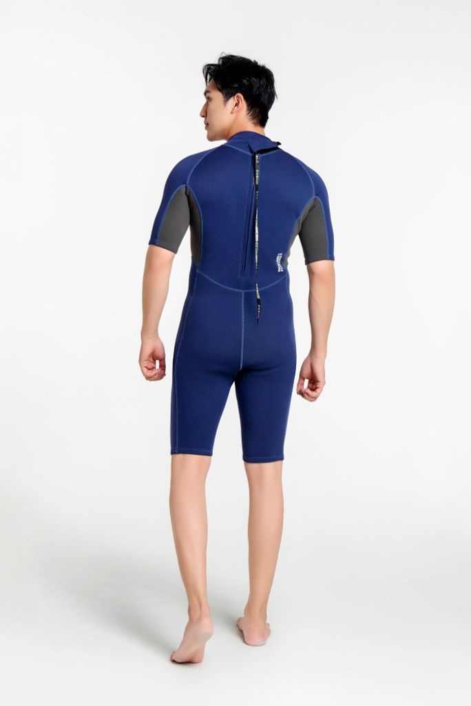 Wetsuit Drift Đồ bơi giữ nhiệt dành cho nam màu navy 1.5mm, ảnh 9