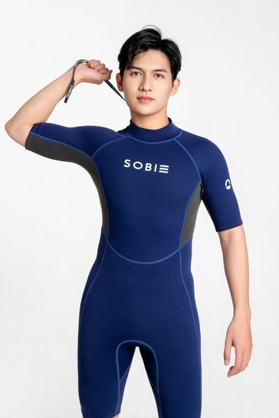  Wetsuit Drift Đồ bơi giữ nhiệt dành cho nam màu navy 1.5mm 