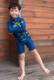  Shark Navy Kid Rashguard Set 