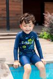  Shark Navy Kid Rashguard Set 