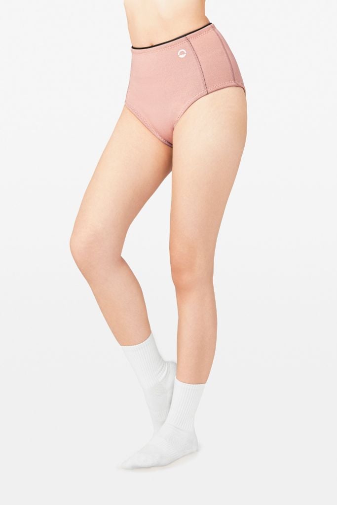 Wetsuit Joy Short Quần bơi nữ lưng cao giữ nhiệt tôn dáng Cam Đào 1.5mm, ảnh 3