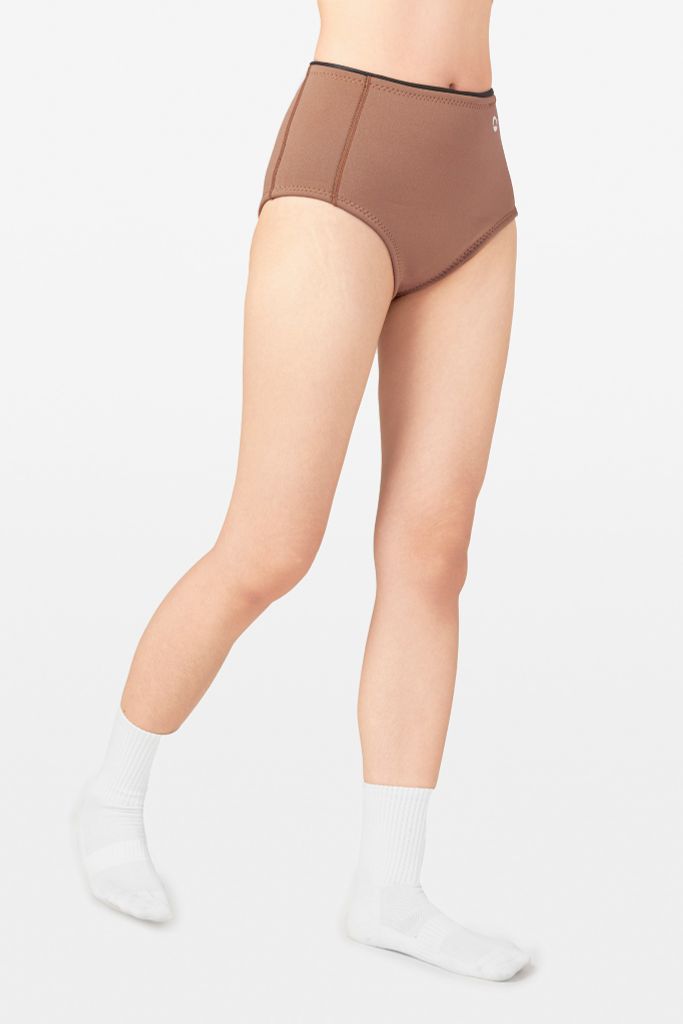 Wetsuit Aylin Short Quần bơi nữ lưng cao giữ nhiệt tôn dáng Nâu Mocha 1.5mm, ảnh 3