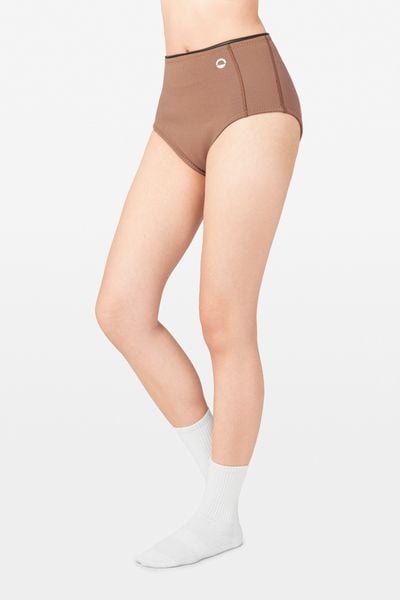  Wetsuit Aylin Short Quần bơi nữ lưng cao giữ nhiệt tôn dáng Nâu Mocha 1.5mm 