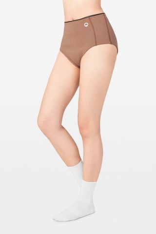  Wetsuit Aylin Short Quần bơi nữ lưng cao giữ nhiệt tôn dáng Nâu Mocha 1.5mm 