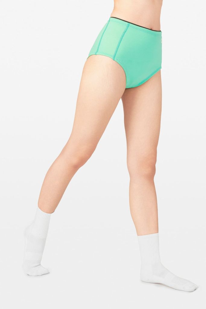 Wetsuit Daria Short Quần bơi nữ lưng cao giữ nhiệt tôn dáng Xanh Pastel, ảnh 2