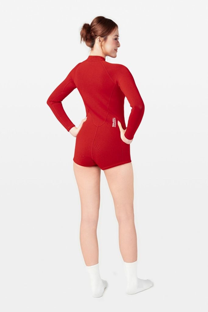 Wetsuit RedTide Đồ bơi nữ giữ nhiệt màu Đỏ 1.5mm, ảnh 6
