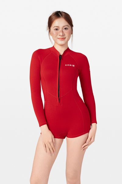  Wetsuit RedTide Đồ bơi nữ giữ nhiệt màu Đỏ 1.5mm 