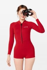 Wetsuit RedTide Đồ bơi nữ giữ nhiệt màu Đỏ 1.5mm 2