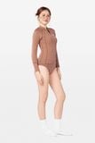  Wetsuit MochaDrift Áo bơi nữ giữ nhiệt khoá kéo Nâu Mocha 1.5mm 