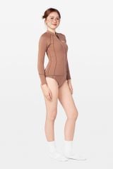 Wetsuit MochaDrift Áo bơi nữ giữ nhiệt khoá kéo Nâu Mocha 1.5mm 4