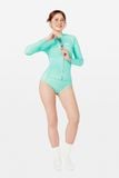  Wetsuit Ocean Breeze Áo bơi nữ giữ nhiệt khoá kéo Xanh Pastel 1.5mm 