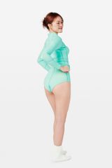 Wetsuit Ocean Breeze Áo bơi nữ giữ nhiệt khoá kéo Xanh Pastel 1.5mm 4