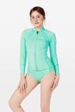  Wetsuit Ocean Breeze Áo bơi nữ giữ nhiệt khoá kéo Xanh Pastel 1.5mm 