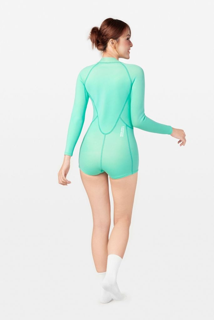 Wetsuit Tharia Đồ bơi nữ giữ nhiệt màu Xanh Pastel 1.5mm — 5