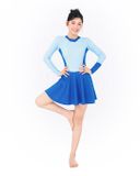  Đồ bơi nữ liền thân váy tay dài kín đáo và chống nắng Marine Blue 