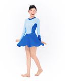  Đồ bơi nữ liền thân váy tay dài kín đáo và chống nắng Marine Blue 