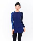  Áo bơi nữ tay dài khoá kéo kín đáo và chống nắng Marine Coraline 