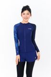  Áo bơi nữ tay dài khoá kéo kín đáo và chống nắng Marine Coraline 