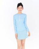  Áo bơi nữ tay dài khoá kéo kín đáo và chống nắng Marine Darya 