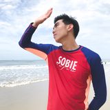  Áo Bơi Nam Wave Long Sleeved Bordeaux 