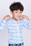 Áo Khoác Trẻ Em Đi Biển Blue PinkFong 