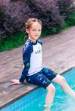  Shark White Navy Kid Rashguard Set 