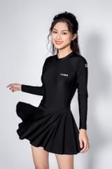 Angel Baby Đồ bơi nữ liền thân váy tay dài 1