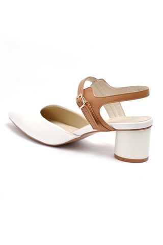 Giày sandal Merly 1275 Trắng, Giày xăng đan nữ, xăng đan cao gót, Giày sze lớn