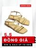 Giày Sandals Dây Mảnh Đế Bệt, Xăng Đan Dây, Giày Xăng Đan Nữ Cao Cấp, Giày Nữ Hàng Hiệu, Giày Sandals Big Size, Giày Nữ Big Size TPHCM Merly 1467 Vàng