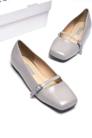 Giày Búp Bê Quai Ngang Merly 1473 Xám Bigsize 35-42, Giày Búp Bê Mary Jane, Giày Mũi Vuông Nữ, Giày Búp Bê Có Quai Hàn Quốc, Giày Công Sở Nữ, Giày Bệt Nữ, Giày Nữ Big Size