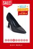 Giày Cao Gót Mũi Nhọn 7cm Merly 1476 Đen Vân Xước Sang Trọng, Giày Cao Gót Big Size, Giày Cao Gót 7cm, Giày Cao Gót Đen Mũi Nhọn, Giày Đi Tiệc, Giày Công Sở Nữ