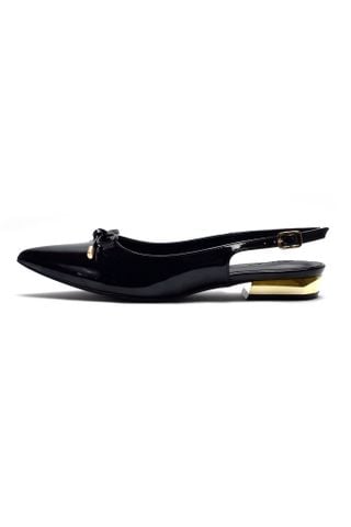 Giày Búp Bê Mũi Nhọn Slingback Nơ Merly 1485 Giày Bệt Nữ Đen, Giày Bệt Nữ Mũi Nhọn Hở Gót, Giày Bệt Nữ Cao Cấp, Giày Công Sở Nữ Êm Chân, Giày Bít Mũi Hở Gót Nữ, Giày Búp Bê Đẹp, Giày Búp Bê Big Size