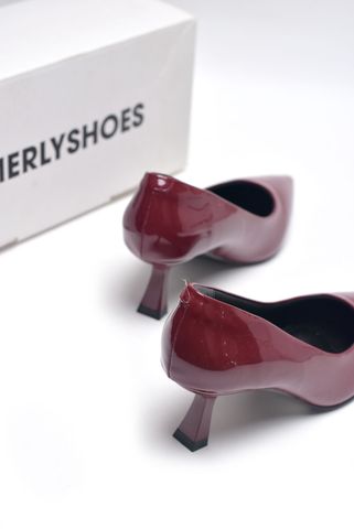 Giày Cao Gót Mũi Nhọn 5cm Merly 1526 Đỏ Rượu, Giày Cao Gót Đỏ, Giày Đi Tiệc, Giày Cao Gót 5cm, Giày Cao Gót Big Size, Giày Cao Gót Mặc Áo Dài, Giày Nữ Tết 2025