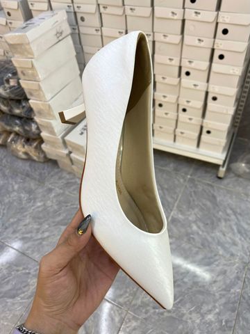 Giày Cưới Cô Dâu Đế Thấp 5cm Merly 1526 Trắng Sóng, Giày Cao Gót Trắng Mũi Nhọn, Giày Cao Gót Big Size 35-43, Giày Đi Tiệc, Giày Cao Gót 5cm