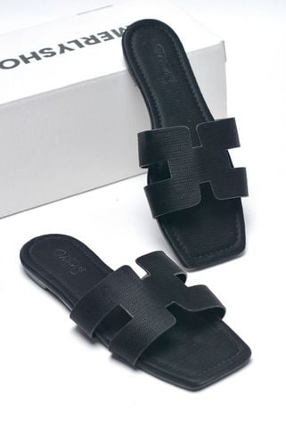 Dép Chữ H Nữ Mềm Thương Hiệu Merly 1558 Đen Vân Bigsize 35-43, Dép Nữ Big Size, Dép Quai Ngang Nữ, Dép Nữ Cao Cấp, Dép Lê Nữ, Shop Giày Dép Big Size Nữ