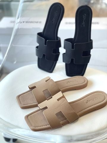 Dép Chữ H Nữ Mềm Thương Hiệu Merly 1558 Nâu Vân Bigsize 35-43, Dép Nữ Big Size, Dép Nữ Quai Ngang, Dép Nữ Cao Cấp, Dép Lê Nữ, Shop Giày Dép Big Size Nữ
