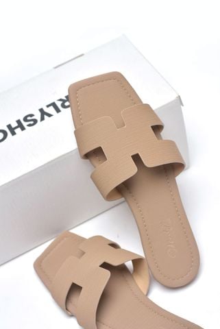 Dép Chữ H Nữ Mềm Thương Hiệu Merly 1558 Nâu Vân Bigsize 35-43, Dép Nữ Big Size, Dép Nữ Quai Ngang, Dép Nữ Cao Cấp, Dép Lê Nữ, Shop Giày Dép Big Size Nữ