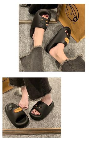 Dép Nhựa Cute Nam Nữ Đế Cao 1560N Size 36 - 44 45, Dép Nhựa Quảng Châu Màu Trắng/Đen Sticker Chó x Xúc Xích, Dép Big Size Nam Nữ, Dép Đi Du Lịch Hội Nhóm, Dép Đi Biển, Dép Quai Ngang, Dép Size Lớn, Dép Cặp Đôi