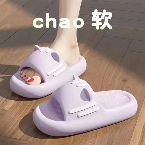 Dép Nhựa Tai Mèo Cute [ 36 - 45 ] 1567N Đen/Tím/Hồng Dép Nhựa Quảng Châu, Dép Big Size Nam Nữ, Dép Đi Chơi, Dép Đi Du Lịch Nhóm Dép Cặp Cute, Dép Nhóm, Dép Gia Đình