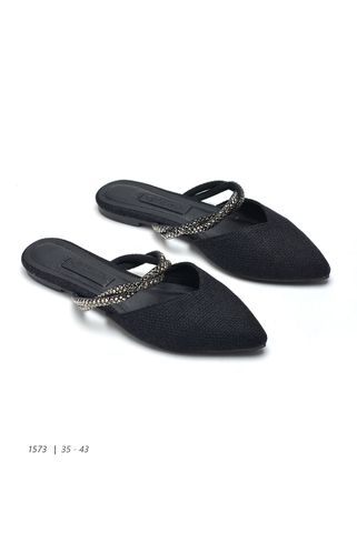 [Form nhỏ tăng lên 1 size] Dép Sục Nữ Mũi Nhọn Quai Ngang Đính Đá 35-43 Thương Hiệu Merly 1573 Đen Đá, Giày Bệt Nữ, Giày Sục Bệt, Dép Sục Nữ Màu Đen, Dép Bít Mũi Hở Gót, Dép Mũi Nhọn, Giày Búp Bê, Giày Singback Bệt